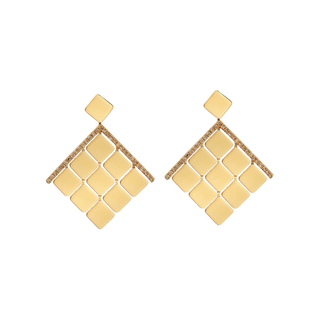 Medium Tile Curtain Earrings Y - D - Tile - Ileana Makri