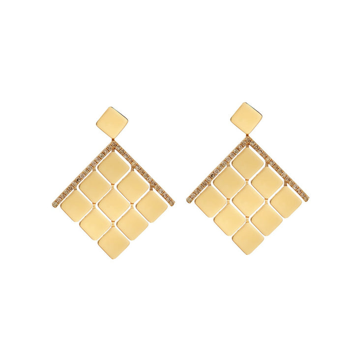Medium Tile Curtain Earrings Y - D - Tile - Ileana Makri