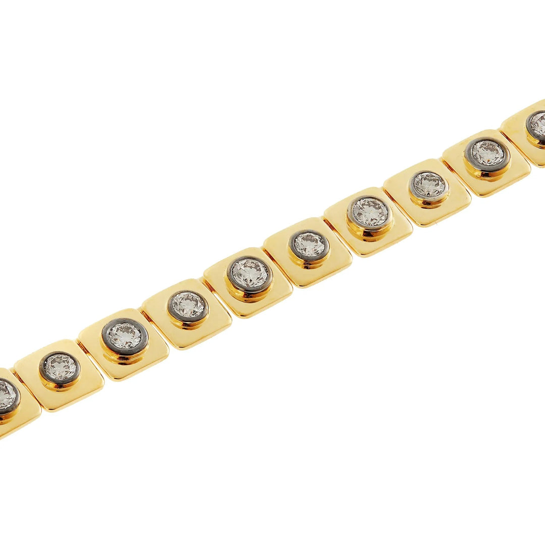 Medium Tile Diamond Necklace - Tile - Ileana Makri