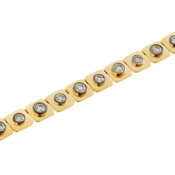 Medium Tile Diamond Necklace - Tile - Ileana Makri