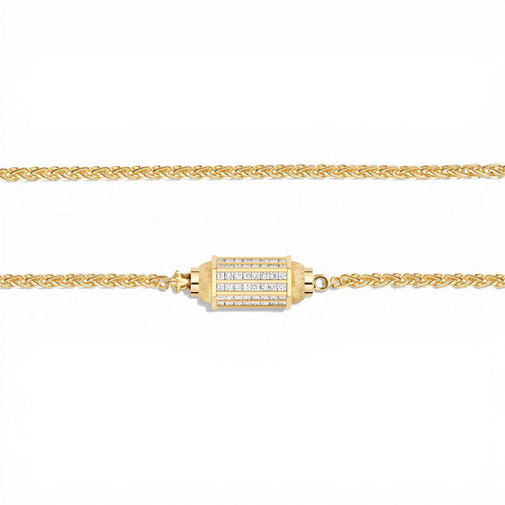 Micro Coco Diamond Paved locket necklace (42cm) - Marie Lichtenberg - Ileana Makri
