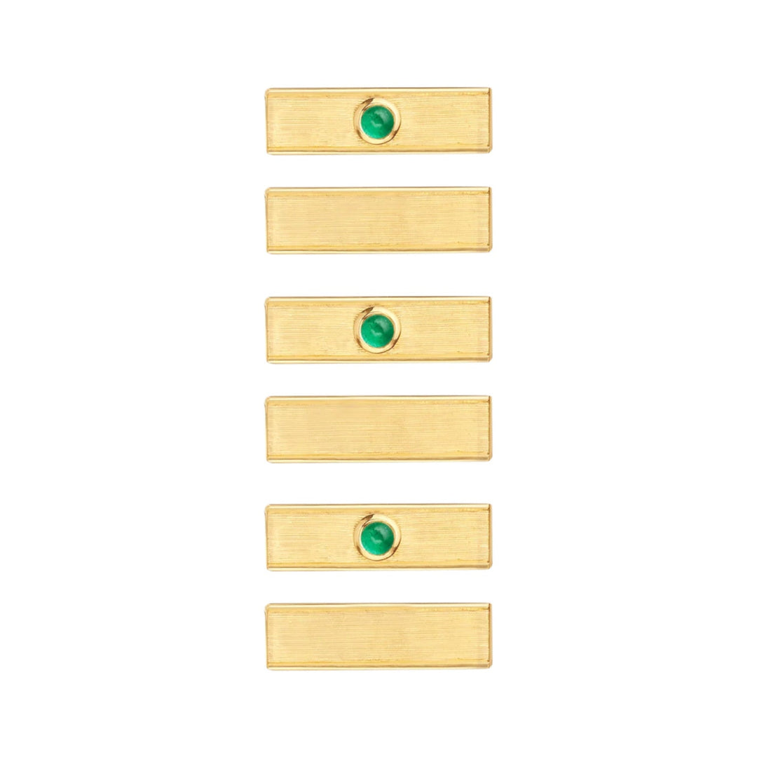 Micro coco emerald locket necklace (37cm) - Marie Lichtenberg - Ileana Makri