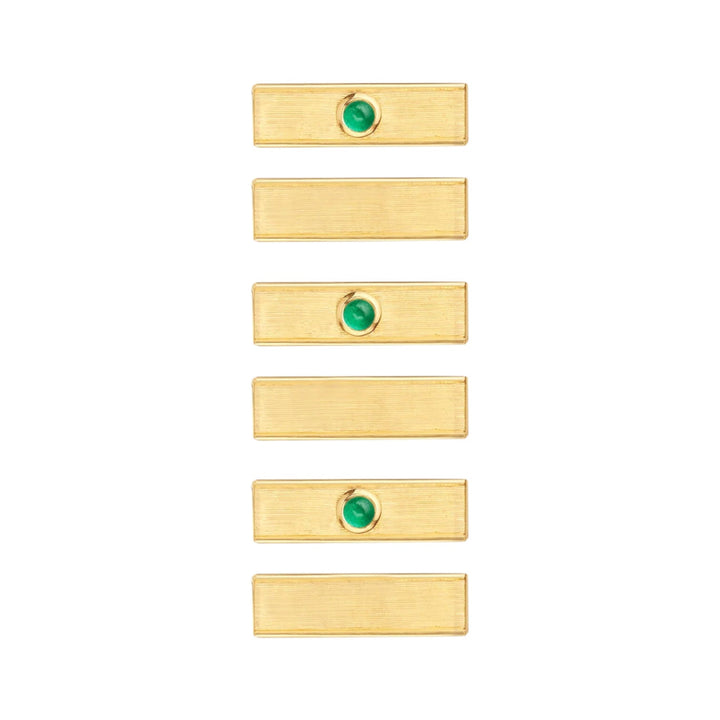 Micro coco emerald locket necklace (37cm) - Marie Lichtenberg - Ileana Makri