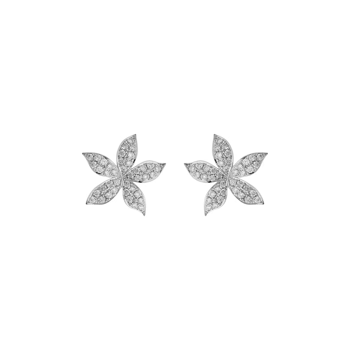 Mini Blossom Studs Pavé - Blossom - Ileana Makri