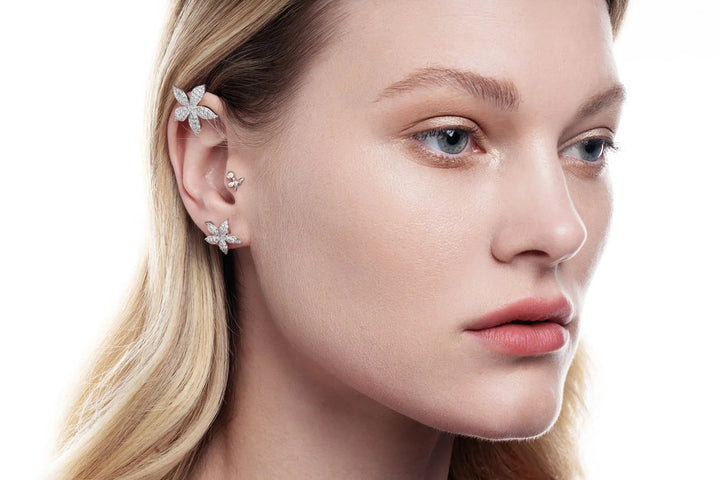 Mini Blossom Studs Pavé - Blossom - Ileana Makri