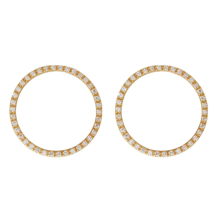 Mini Ceremony Circle Studs Y-CHD - Queen - Ileana Makri store