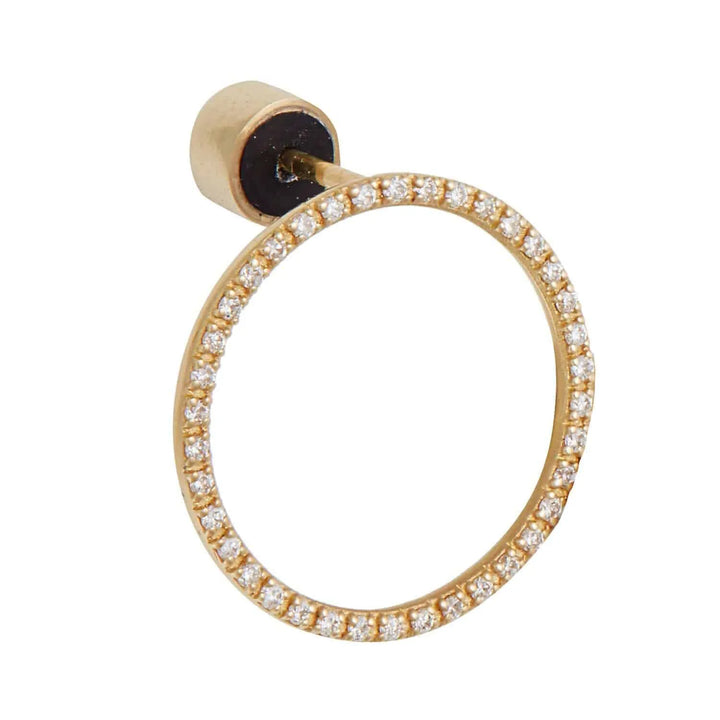 Mini Ceremony Circle Studs Y-CHD - Queen - Ileana Makri store