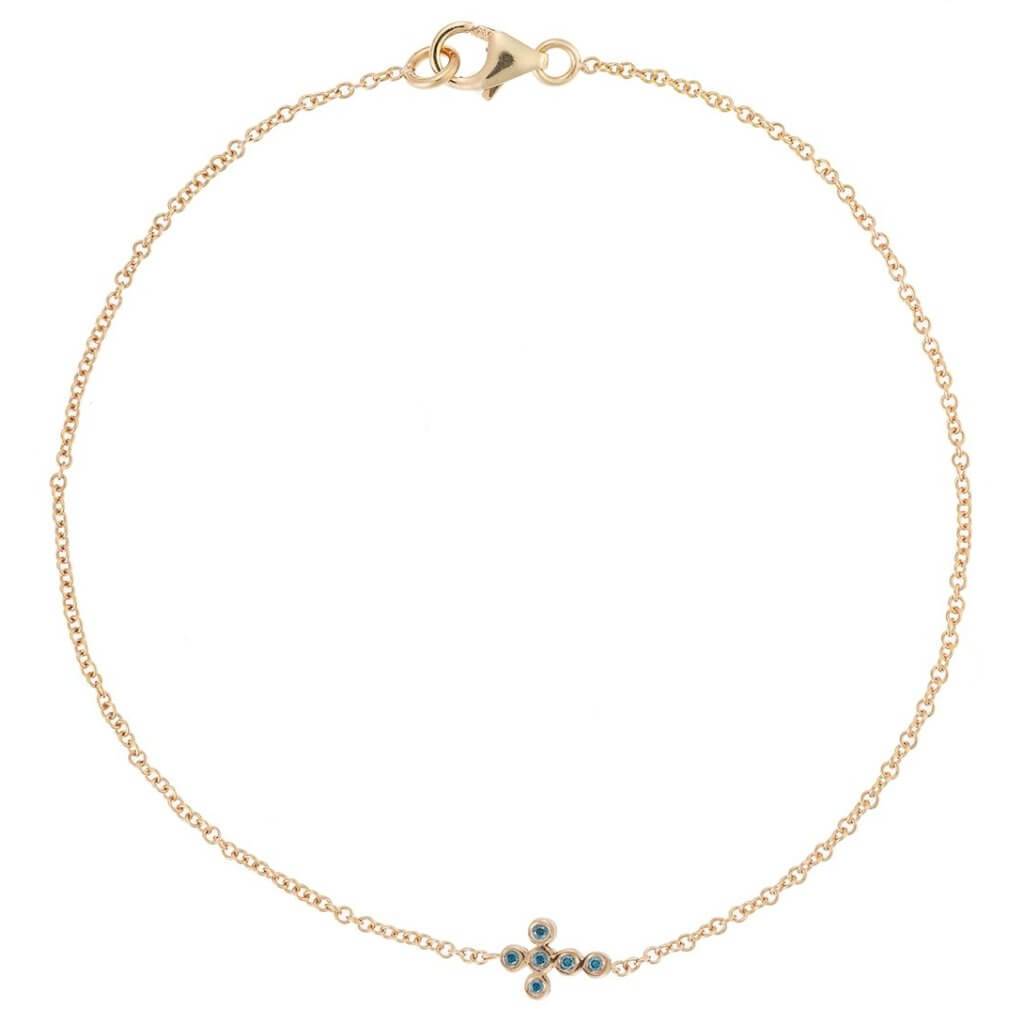 Mini Cross Bracelet P - Blue - D - Classic - Ileana Makri