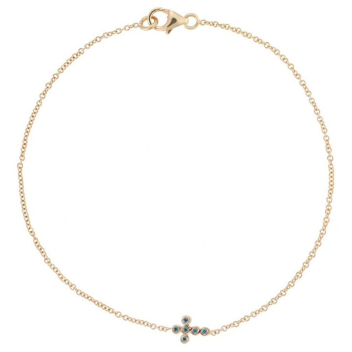 Mini Cross Bracelet P - Blue - D - Classic - Ileana Makri