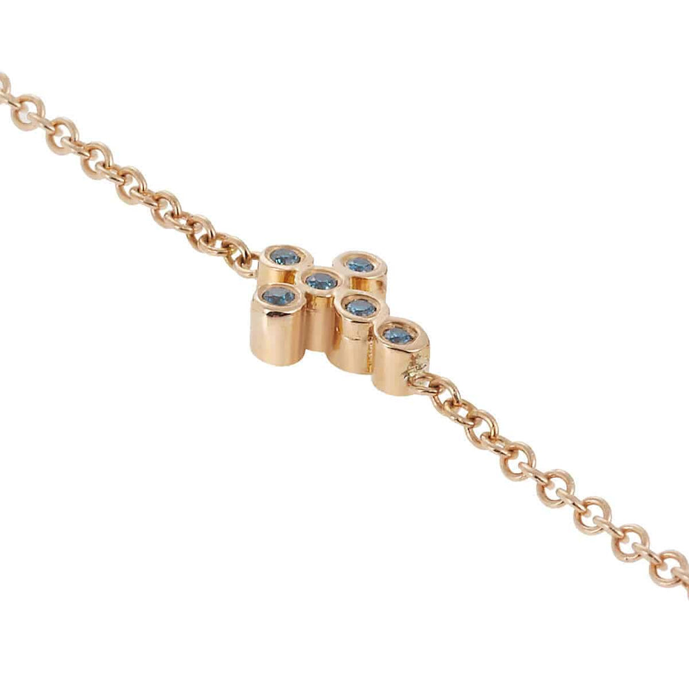 Mini Cross Bracelet P - Blue - D - Classic - Ileana Makri