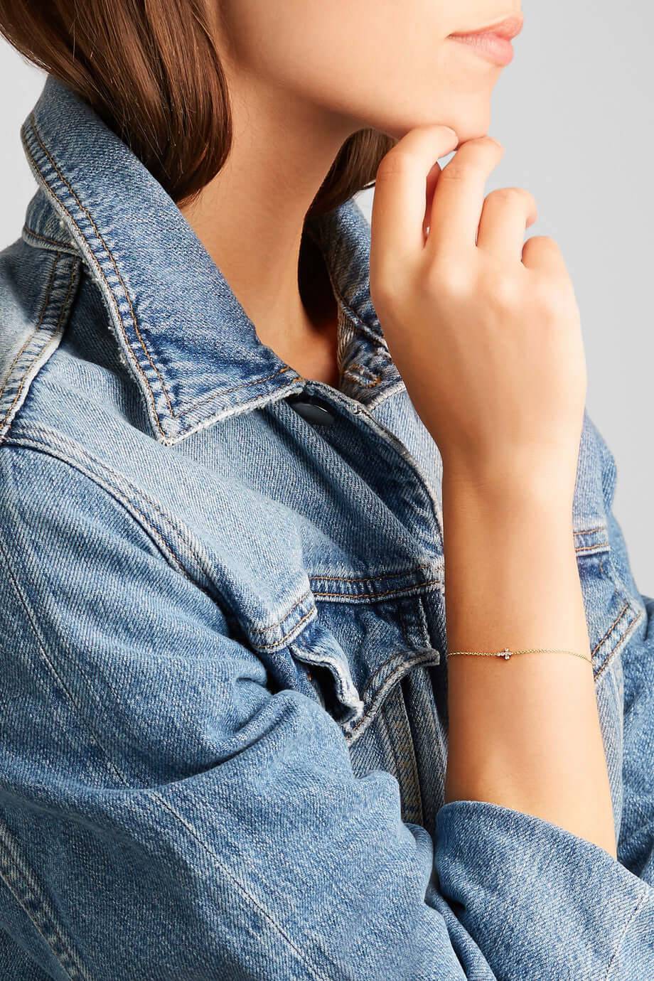Mini Cross Bracelet P - D - Classic - Ileana Makri