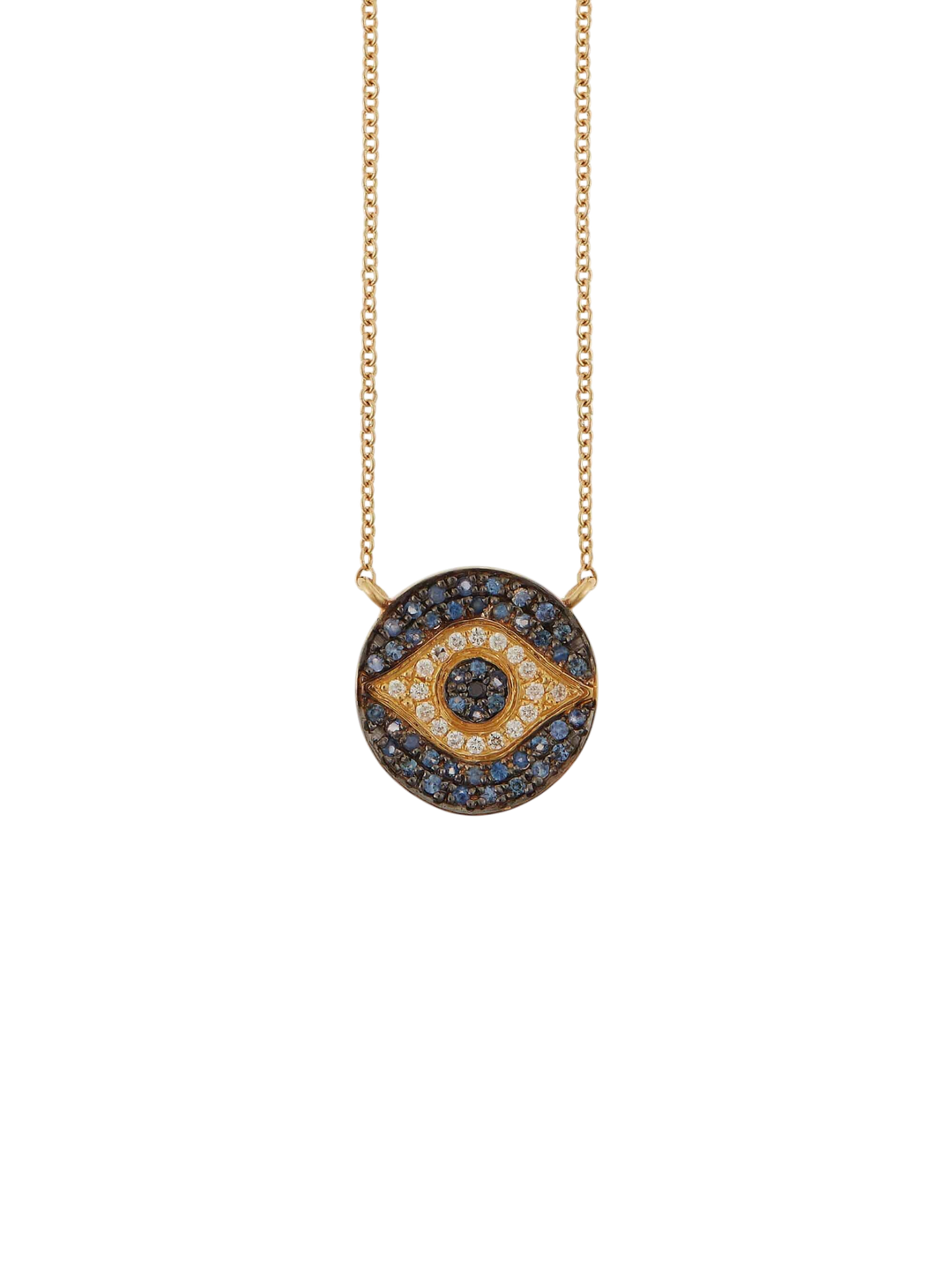 Mini Dawn Blue Necklace Y - EVIL EYE - Ileana Makri