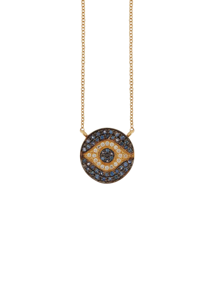 Mini Dawn Blue Necklace Y - EVIL EYE - Ileana Makri