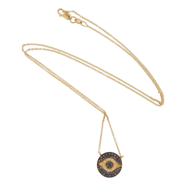 Mini Dawn Blue Necklace Y - EVIL EYE - Ileana Makri