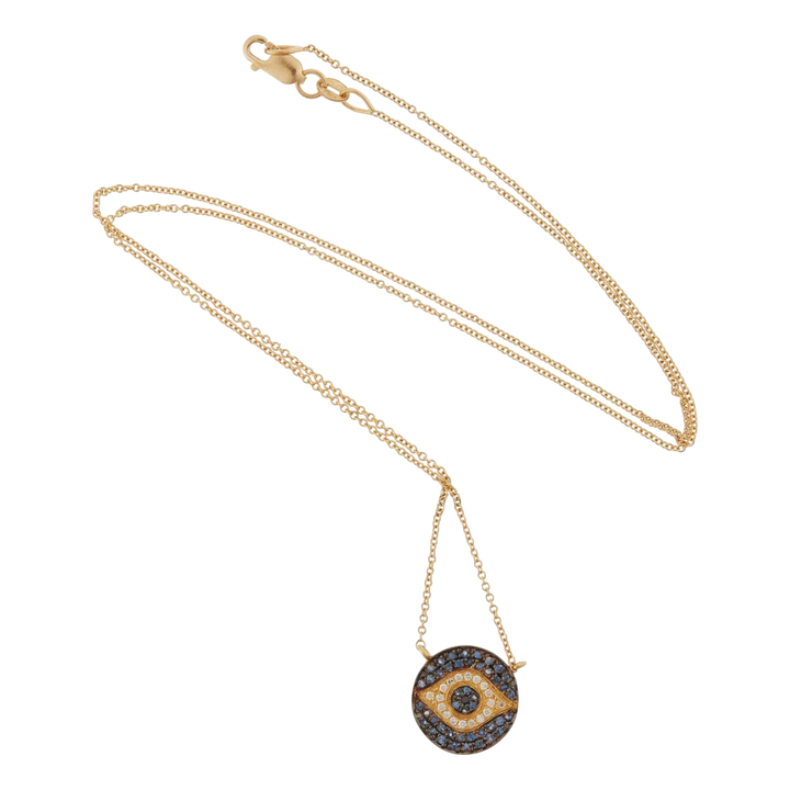 Mini Dawn Blue Necklace Y - EVIL EYE - Ileana Makri