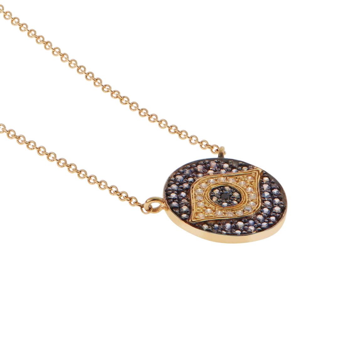 Mini Dawn Blue Necklace Y - EVIL EYE - Ileana Makri