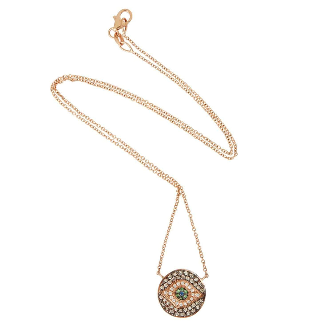 Mini Dawn Champagne Necklace - EVIL EYE - Ileana Makri