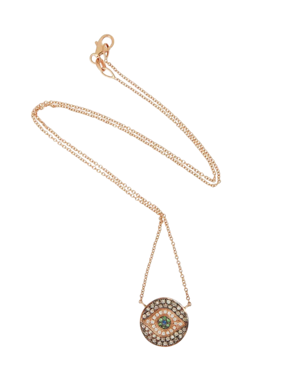 Mini Dawn Champagne Necklace - EVIL EYE - Ileana Makri