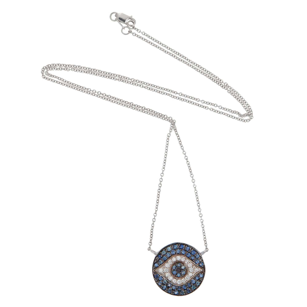 Mini Dawn Necklace W-OXS-BS-D-BD - EVIL EYE - Ileana Makri store
