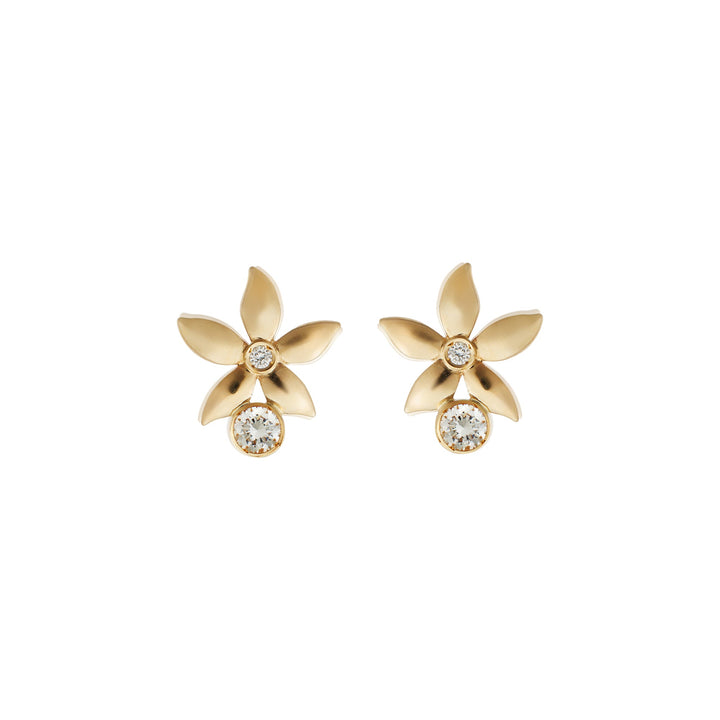 Mini Diamond Bloom Studs Y - D - Blossom - Ileana Makri