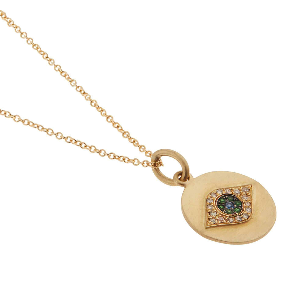 Mini Golden Eye Pendant Y - EYE LOVE - Ileana Makri