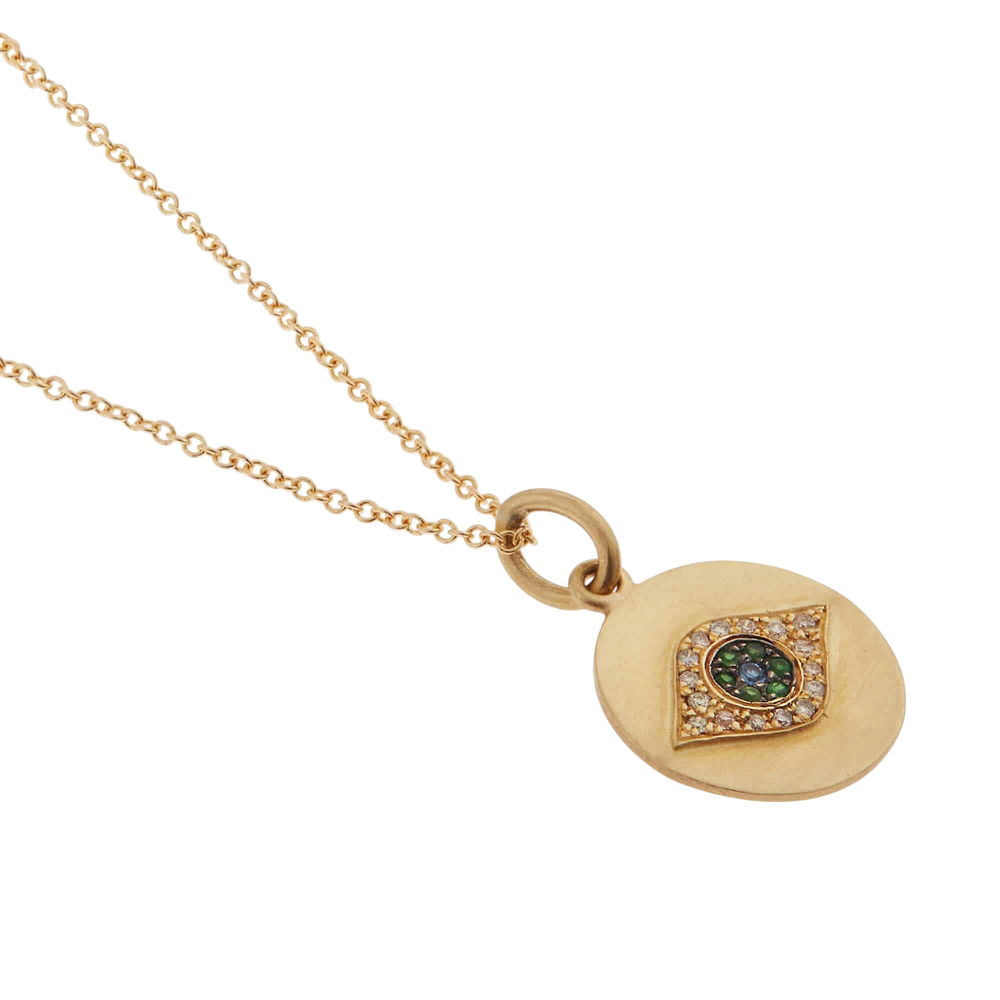 Mini Golden Eye Pendant Y - EYE LOVE - Ileana Makri