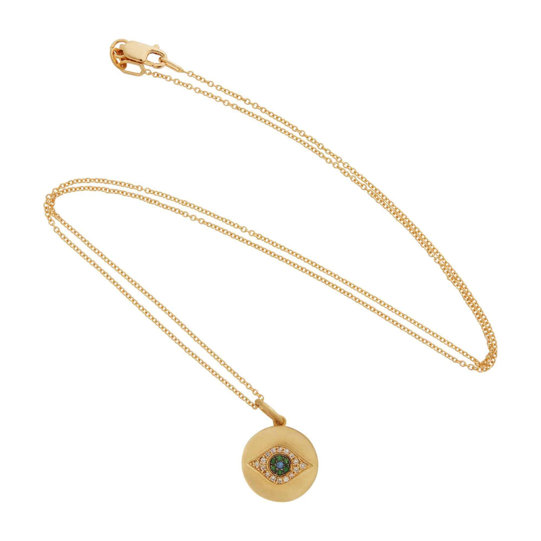 Mini Golden Eye Pendant Y - EYE LOVE - Ileana Makri
