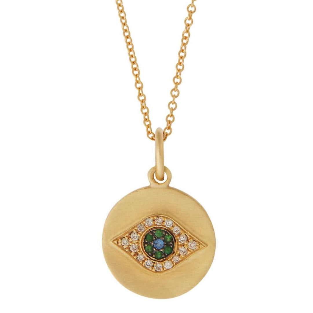 Mini Golden Eye Pendant Y - EYE LOVE - Ileana Makri