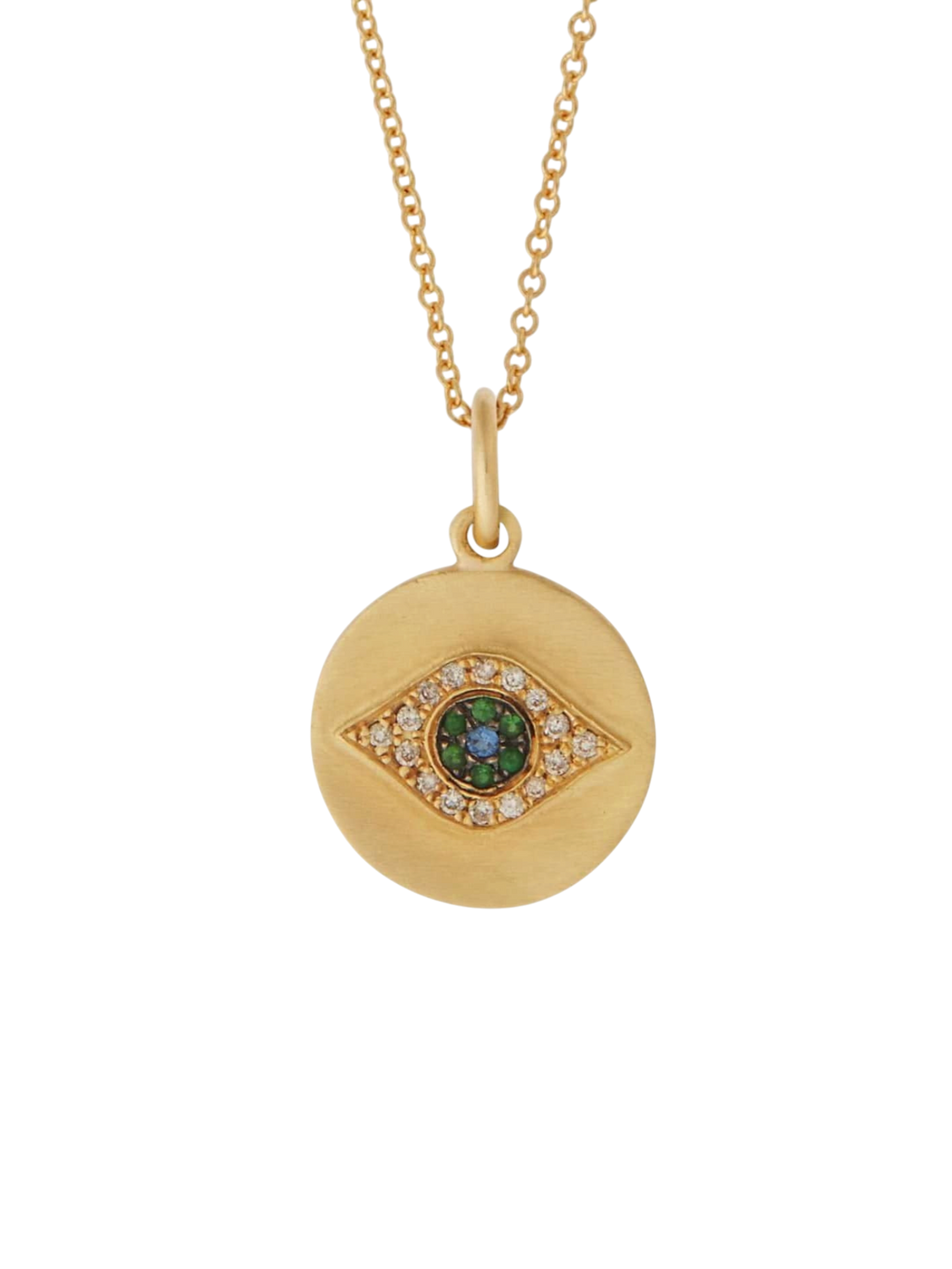 Mini Golden Eye Pendant Y - EYE LOVE - Ileana Makri