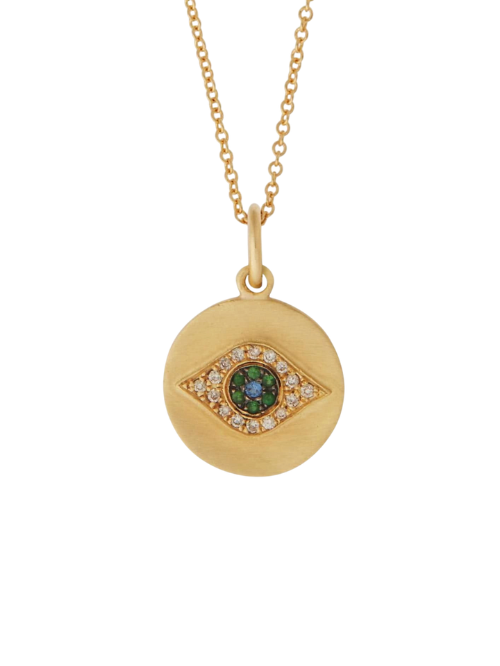 Mini Golden Eye Pendant Y - EYE LOVE - Ileana Makri