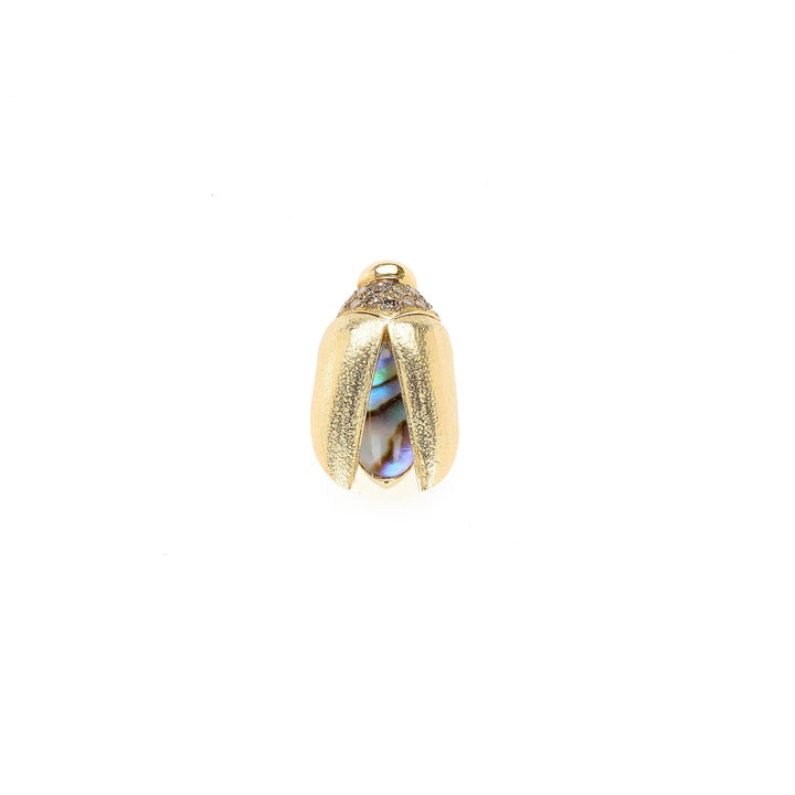Mini Scarab Abalone Fly Wing Stud - Bibi Van Der Velden - Ileana Makri