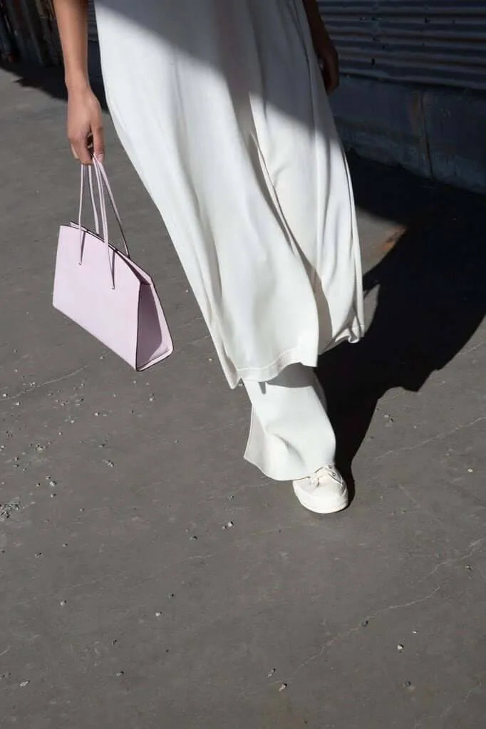 Minimal Tote Pink Lizard - Little Liffner - Ileana Makri store