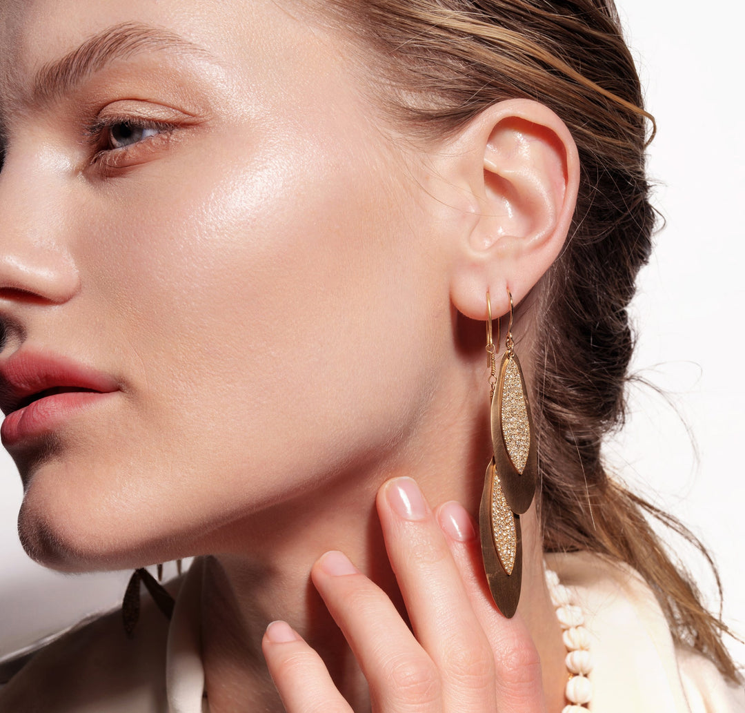 Mismatch Leaves Earrings - Falling Leaves - Ileana Makri