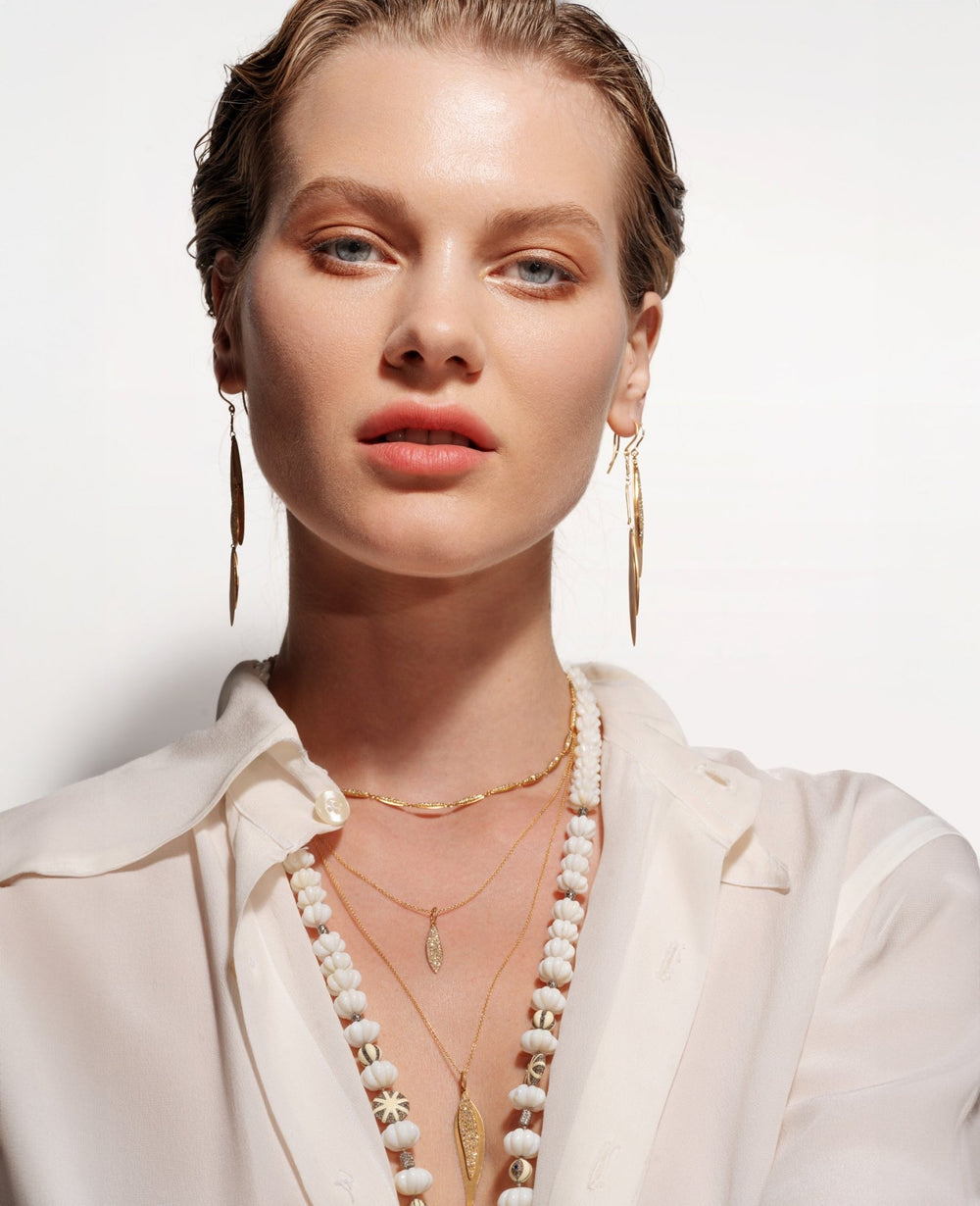 Mismatch Leaves Earrings - Falling Leaves - Ileana Makri