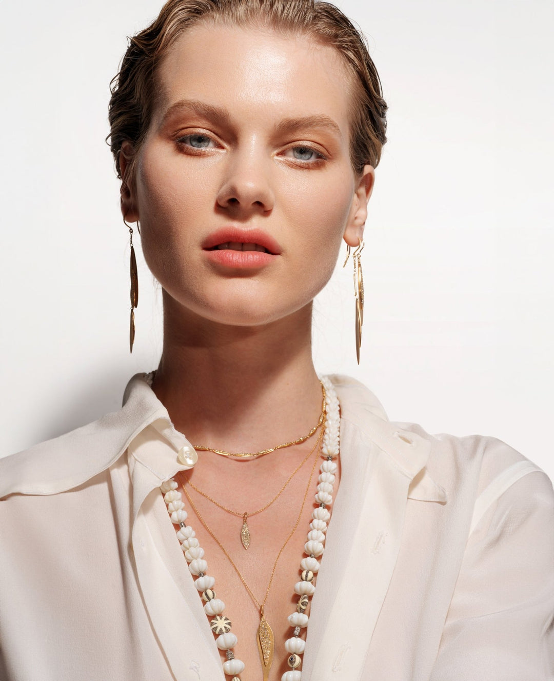 Mismatch Leaves Earrings - Falling Leaves - Ileana Makri