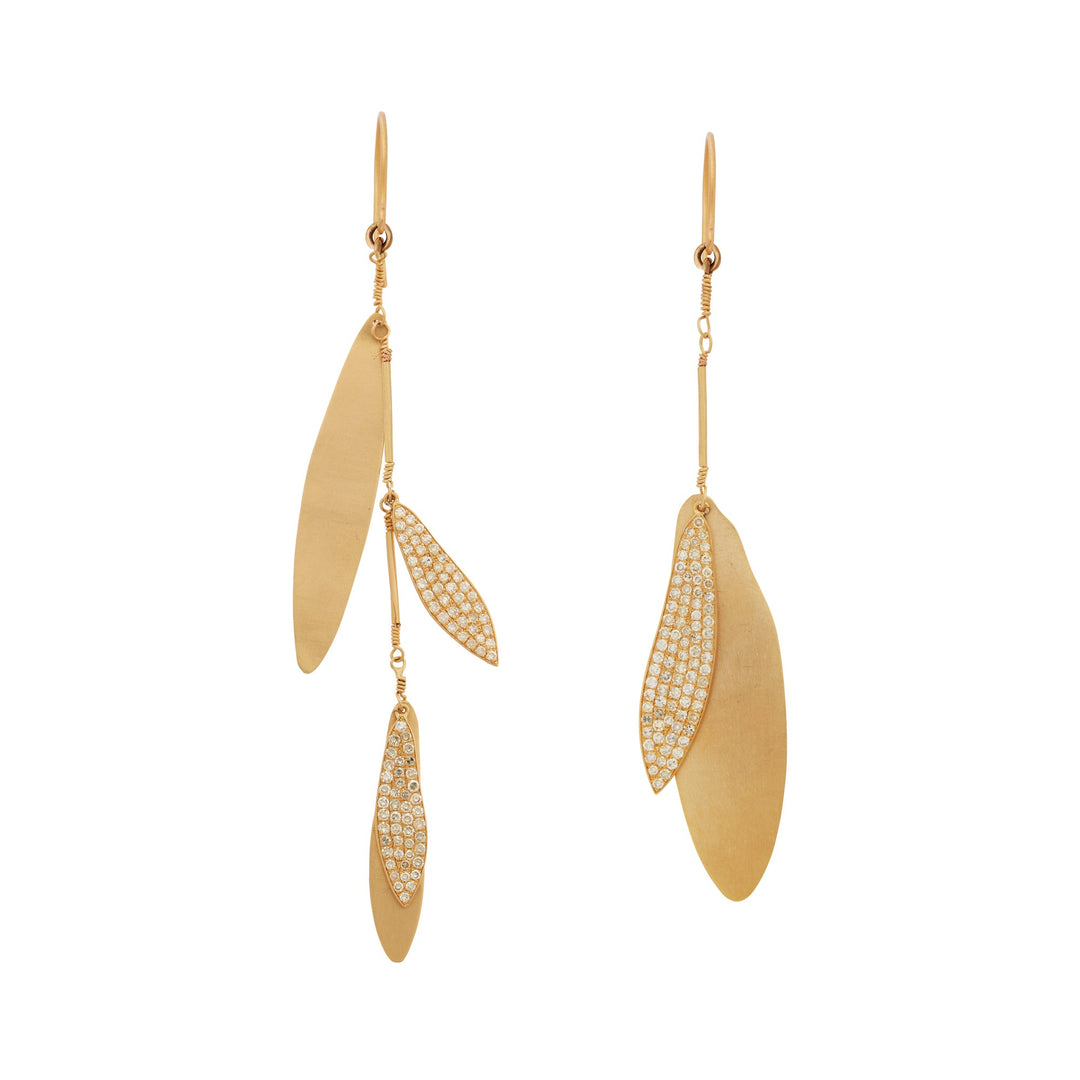 Mismatch Leaves Earrings - Falling Leaves - Ileana Makri