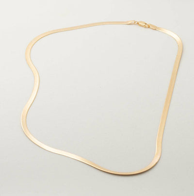 Necklace 2mm Herringbone Chain - More than this - Ileana Makri store