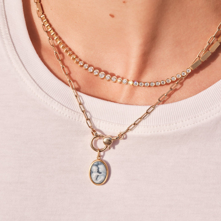 Mother & Child Cameo Pendant - Exclusive - Ileana Makri