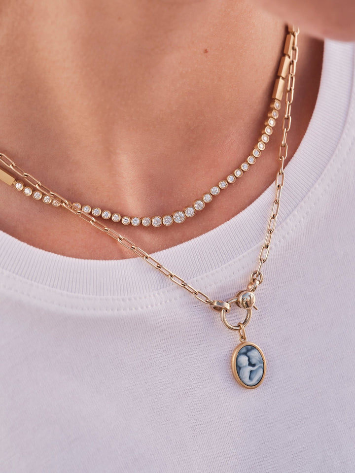 Mother & Child Cameo Pendant - Exclusive - Ileana Makri