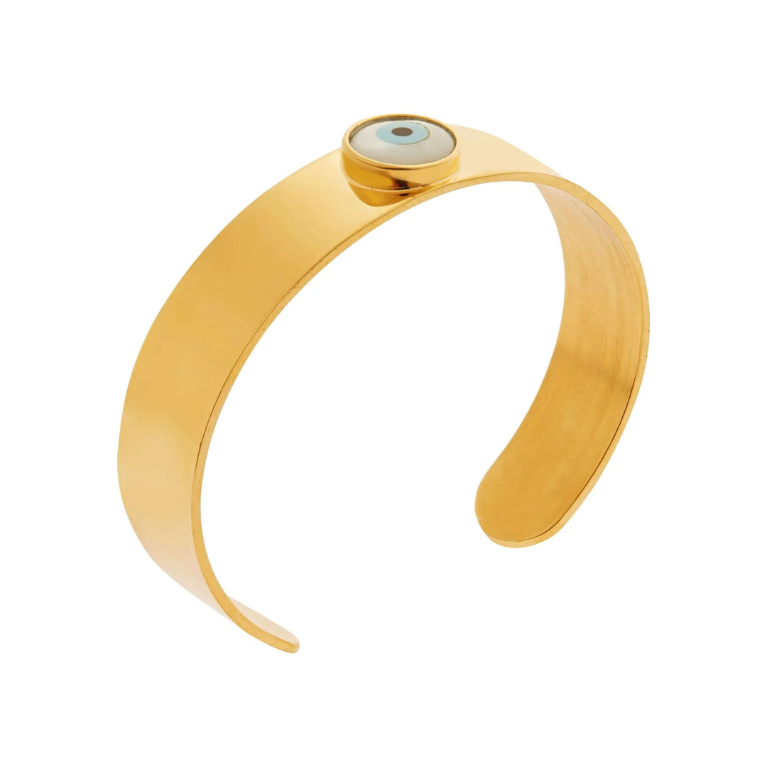 Mother of Pearl Eye Cuff - Eye M Eyes - Ileana Makri store