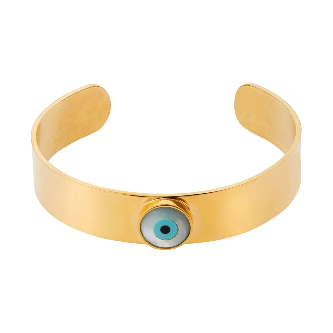 Mother of Pearl Eye Cuff - Eye M Eyes - Ileana Makri