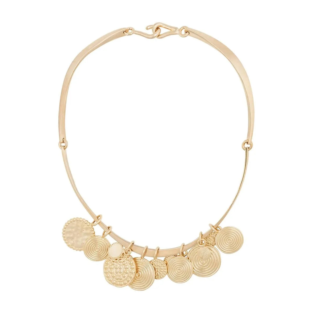 Multi Coins Round Necklace - Joelle Kharat - Ileana Makri store