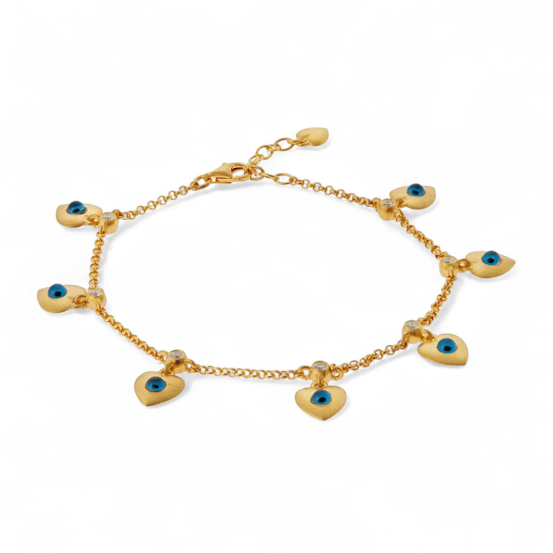 Multi Love Charm Bracelet - Eye M Hearts - Ileana Makri