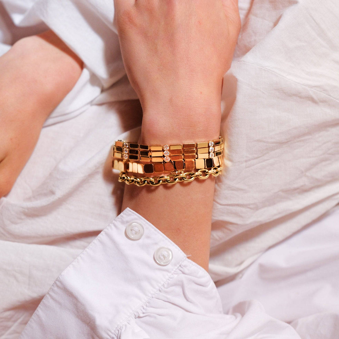 Multi Stream Stepping Stone Bracelet Y - D - Cascade - Ileana Makri