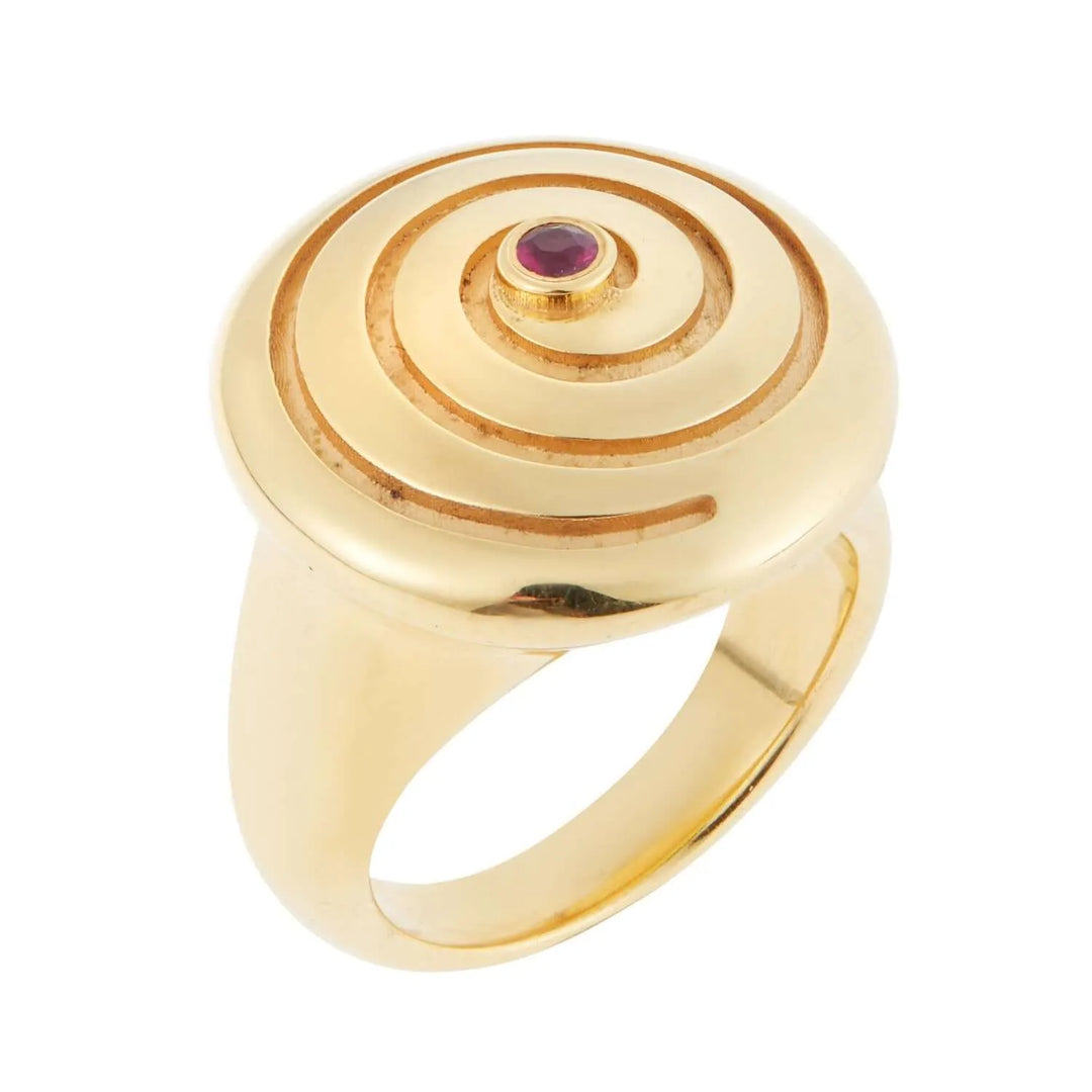 Nautilus Spiral Ring BR-YP-RU - Eye M Sea Treasures - Ileana Makri store