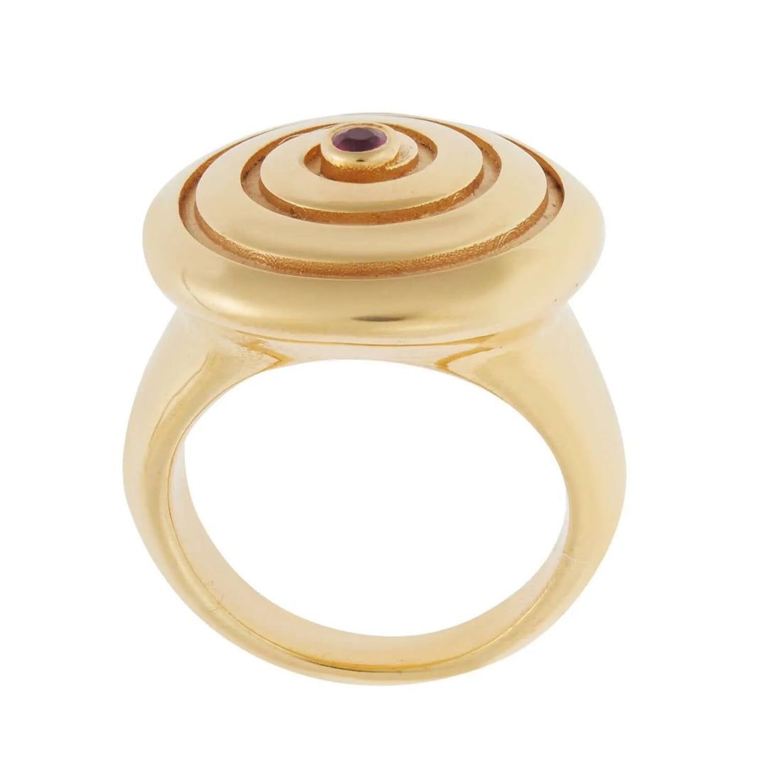 Nautilus Spiral Ring BR-YP-RU - Eye M Sea Treasures - Ileana Makri store