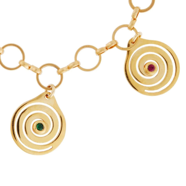 Nautilus Spiral Shell Bracelet BR - YP - RU - CHROM - Eye M Sea Treasures - Ileana Makri
