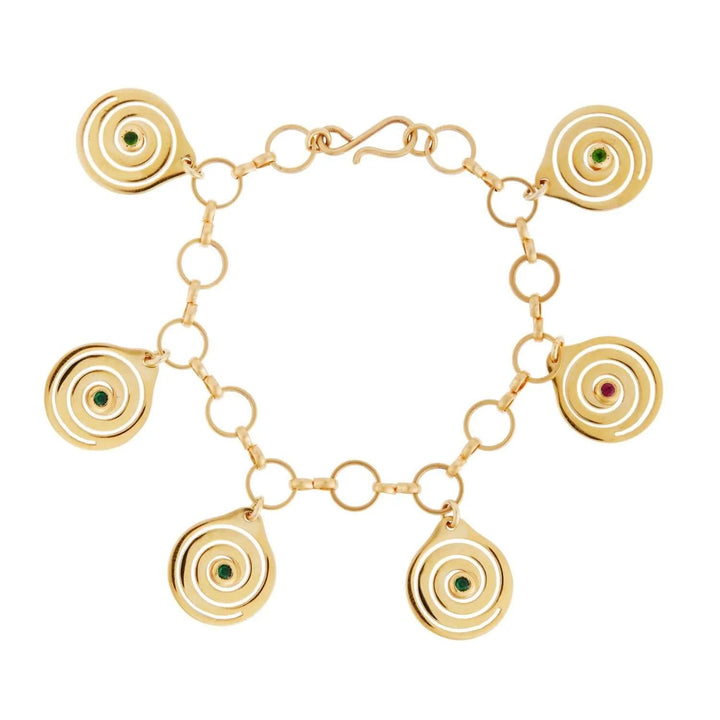 Nautilus Spiral Shell Bracelet BR - YP - RU - CHROM - Eye M Sea Treasures - Ileana Makri