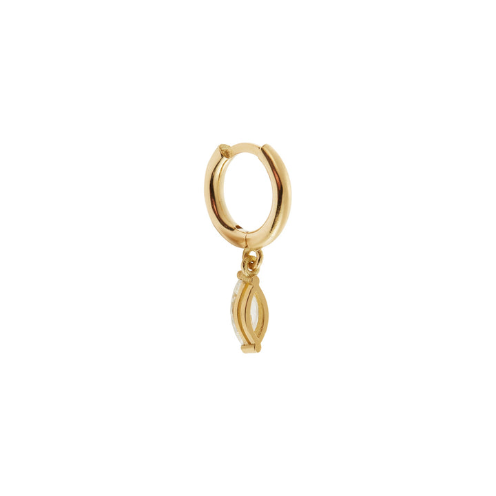 Navette Diamond Drop Midi Hoops Y - D - Classic - Ileana Makri