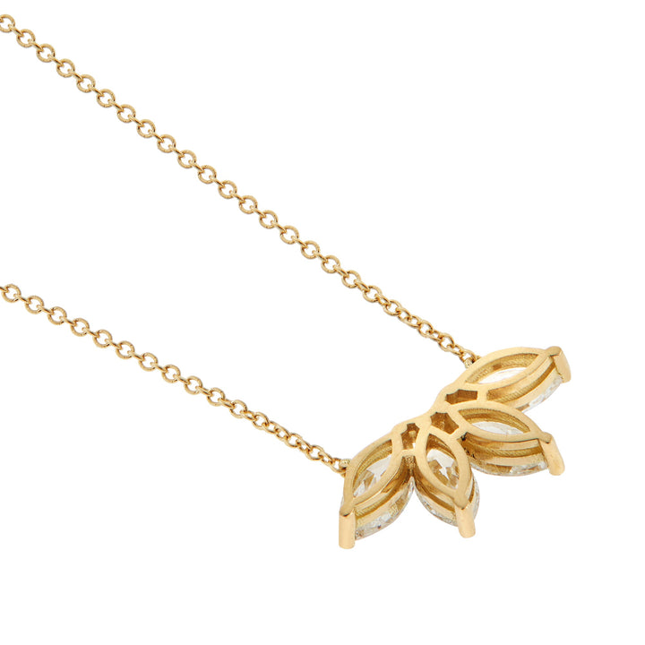 Navette Diamond Necklace Y - D (45CM) - Classic - Ileana Makri